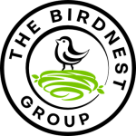 The BirdNest Group Black Bird Logo - Junk Removal in Lee County